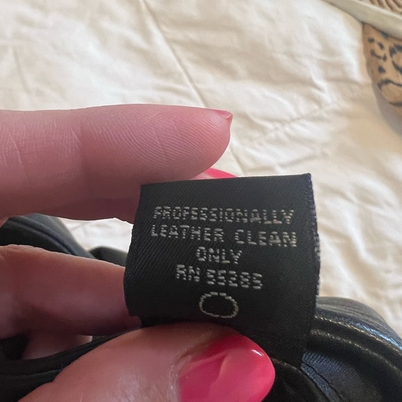 Black Leather Skirt - Picture 4 of 4